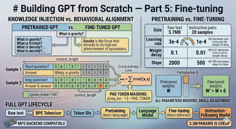 Building GPT from Scratch — Part 5: Fine-tuning