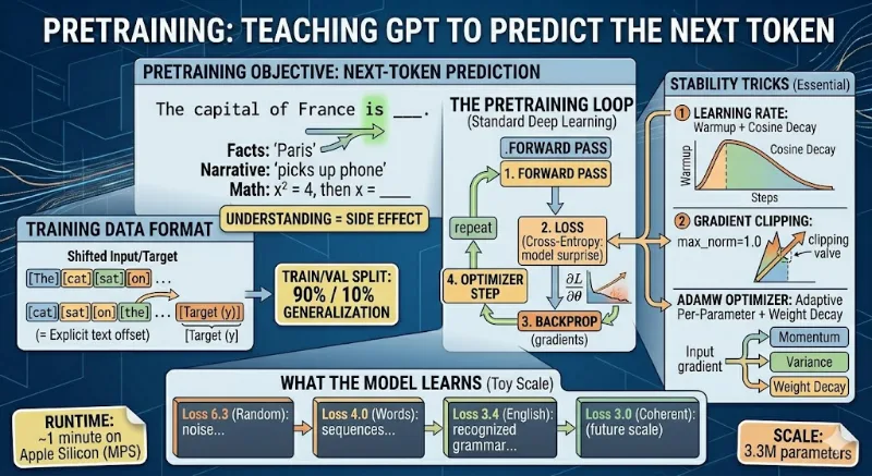 Building GPT from Scratch — Part 4: Pretraining